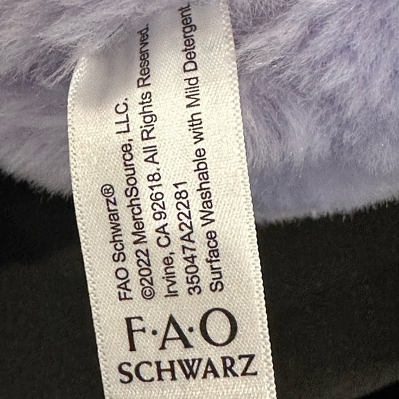 FAO Shwarz Sparklers Lavender Purple Teddy Bear Toy Gift New - Picture 12 of 12